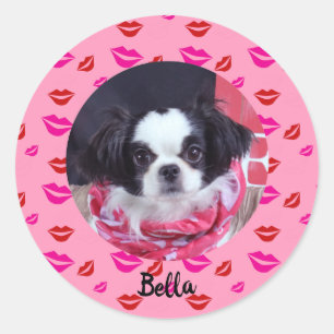 Stickers photo et baisers personnalisés
