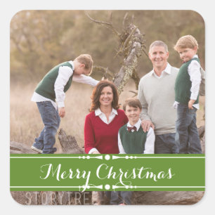 Stickers photo Green Simply Chic Holiday