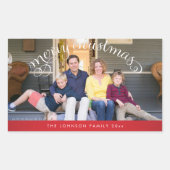 Stickers photo Joyeux Rectangle rouge (Devant)