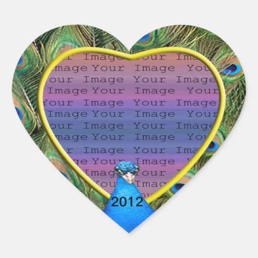 Stickers photo Mariage Peacock (Devant)