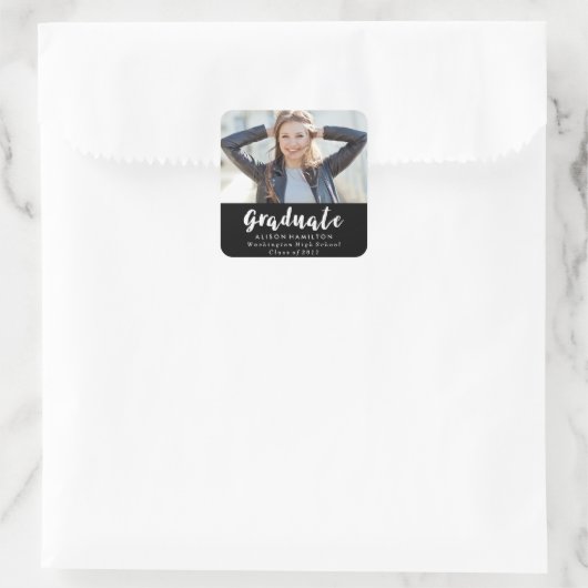 Stickers Photo Moderne Chic Graduation (Sac)