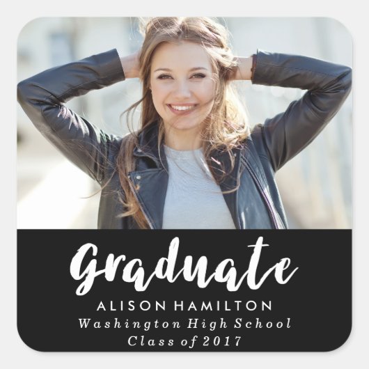 Stickers Photo Moderne Chic Graduation (Devant)