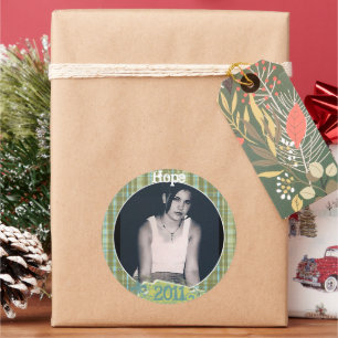 Stickers Photo Plaid Graduation ou Sweet sixteen