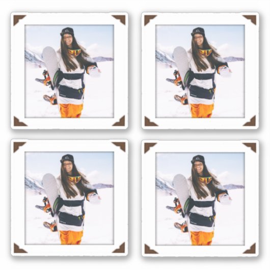 Stickers photo Portrait encadré en vinyle Collage (Devant)