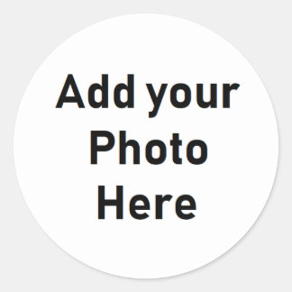 Stickers photo ronde personnalisés
