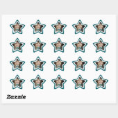 Stickers photo turquoise Graduation ou Sweet sixte (Feuille)