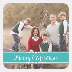 Stickers Photo turquoise Simply Chic Holiday