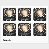 Stickers photo Valentine personnalisés (Feuille)