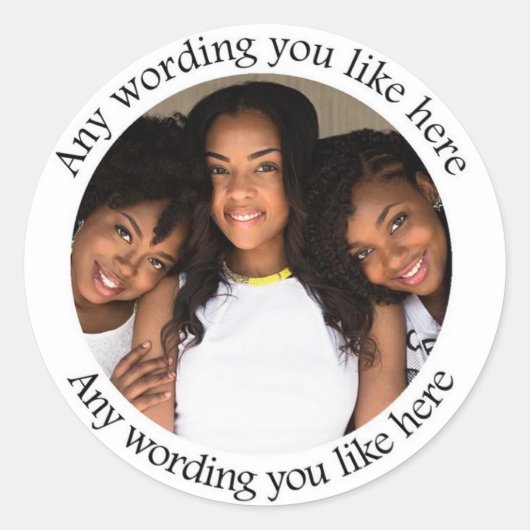 Stickers photos fête d'anniversaire (Devant)