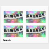 stickers piano arc-en-ciel (Feuille)