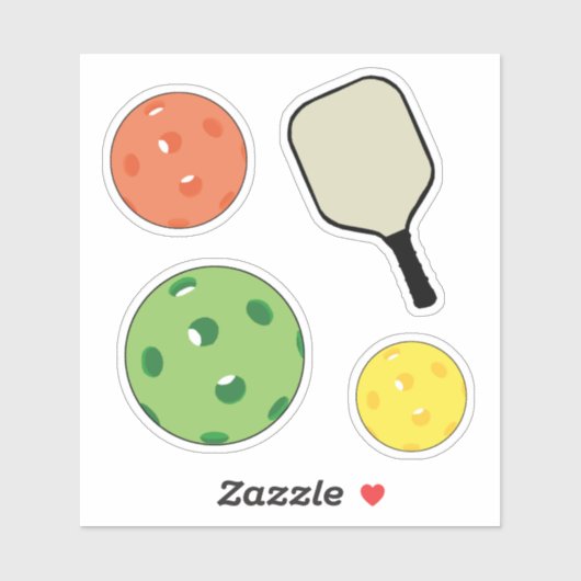 Stickers Pickleball (Feuille)