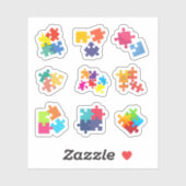 Stickers Pièce de Puzzle (Feuille)