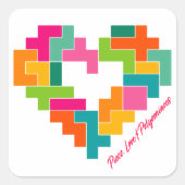 Stickers Piece, Love & Polyominoes (Devant)
