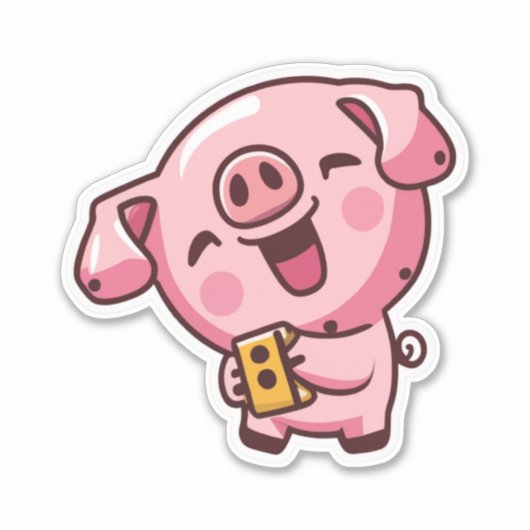 Stickers Pig Votre Sticker Wonderland (Devant)