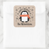 Stickers Pingouin de Noël en hiver (Sac)