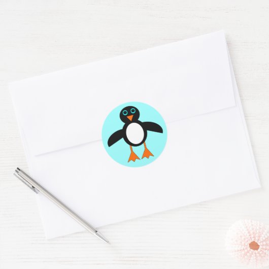 Stickers Pingouin mignon (Enveloppe)