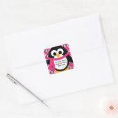 Stickers Pingouin Rose (Enveloppe)