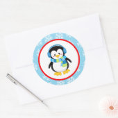Stickers Pingouin Winter Snowflake (Enveloppe)