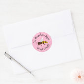 Stickers Pink Bee Great Work (Enveloppe)