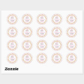 Stickers Pink Damask Gold Princess 1er Anniversair (Feuille)