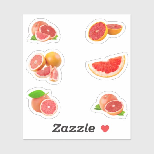 Stickers Pink Grapefruit (Feuille)