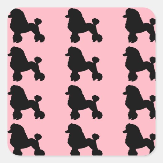 Stickers Pink Poodle Inspiré Jupe (Devant)