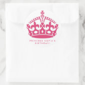 Stickers Pink Princess Party Tiara Favoriser (Sac)
