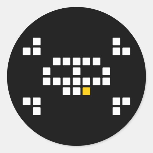 Stickers Pirate 8 bits (Devant)