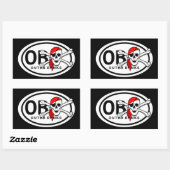 Stickers Pirate OBX Skull and Crossbones (Feuille)