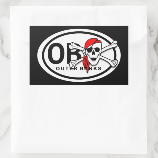 Stickers Pirate OBX Skull and Crossbones (Sac)