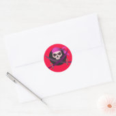 Stickers Pirate rouge et violet (Enveloppe)