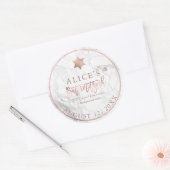 Stickers PixDezines Marble Mitzvah/Or Rose (Enveloppe)
