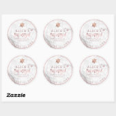 Stickers PixDezines Marble Mitzvah/Or Rose (Feuille)