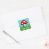 Stickers Pixel Mushroom Nom de la prairie (Enveloppe)