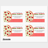 Stickers Pizza Party Favoriser (Feuille)