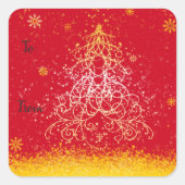 Stickers Pkg Arbre de Noël chatoyant (Devant)
