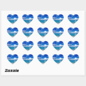 Stickers Plage Coeur (Feuille)