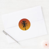Stickers Plage Silhouette Palm Tree (Enveloppe)