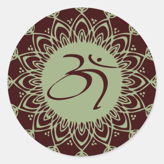 Stickers Planète Biologique Green AUM (Devant)