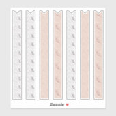 Stickers Planner Boho Floral Washi (Feuille)