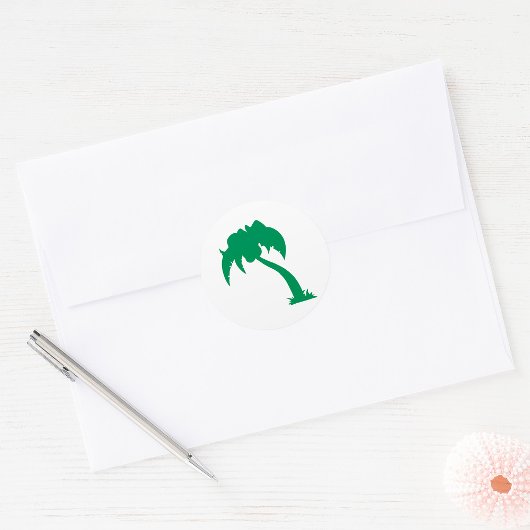 Stickers Plante Green Palm Tree