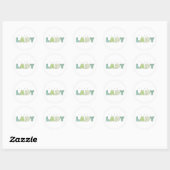 Stickers plante Lady Circle (Feuille)