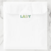 Stickers plante Lady Circle (Sac)