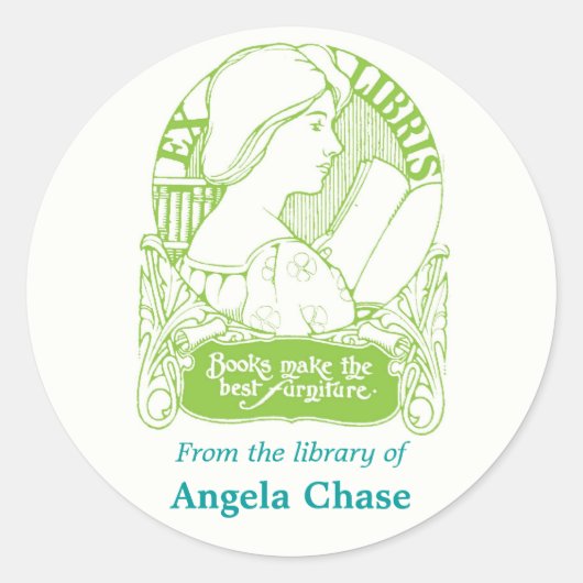 Stickers Plaque Art Nouveau (Devant)