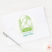 Stickers Plaque Art Nouveau (Enveloppe)