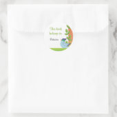 Stickers Plaque Bleu Oiseau (Sac)