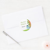 Stickers Plaque Bleu Oiseau (Enveloppe)