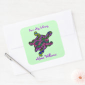 Stickers Plaque de carter pour enfant tortue multi (Enveloppe)