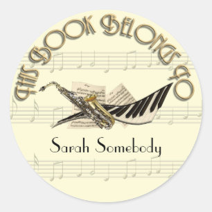 Stickers Plaque de conception musicale