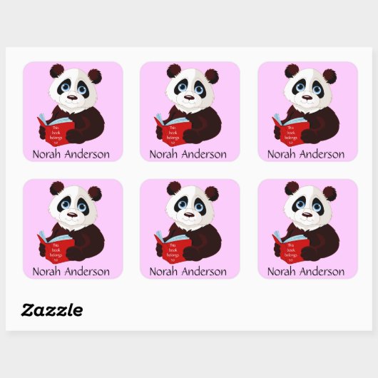 Stickers Plaque de lecture Panda (Feuille)